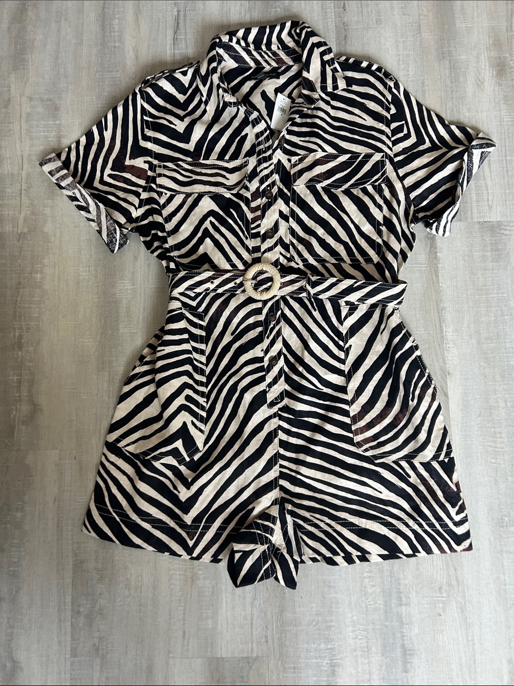 Banana Republic Animal Print Romper Size M